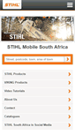 Mobile Screenshot of m.stihl.co.za