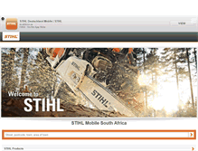 Tablet Screenshot of m.stihl.co.za